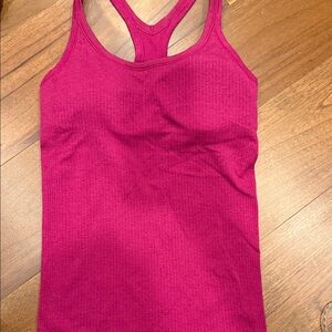 Lululemon magenta ribbed tank